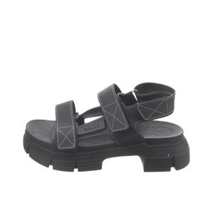 Ganni black platform sandal NWOT